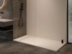 Receveur de douche caniveau, haut de gamme, Largeur 65 à 210 X 65 à 100 cm, résine pleine masse anti glissante PN24, 10 couleurs, Garantie 5 ans, Livraison rapide et offerte